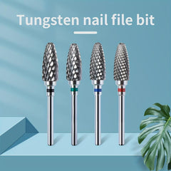 Tungsten Nail File Bits Nail Drill Bits Milling Cutter for Manicure