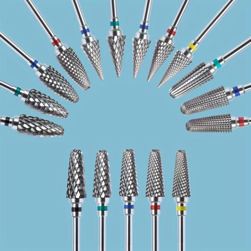 Tungsten Nail File Bits Nail Drill Bits Milling Cutter for Manicure
