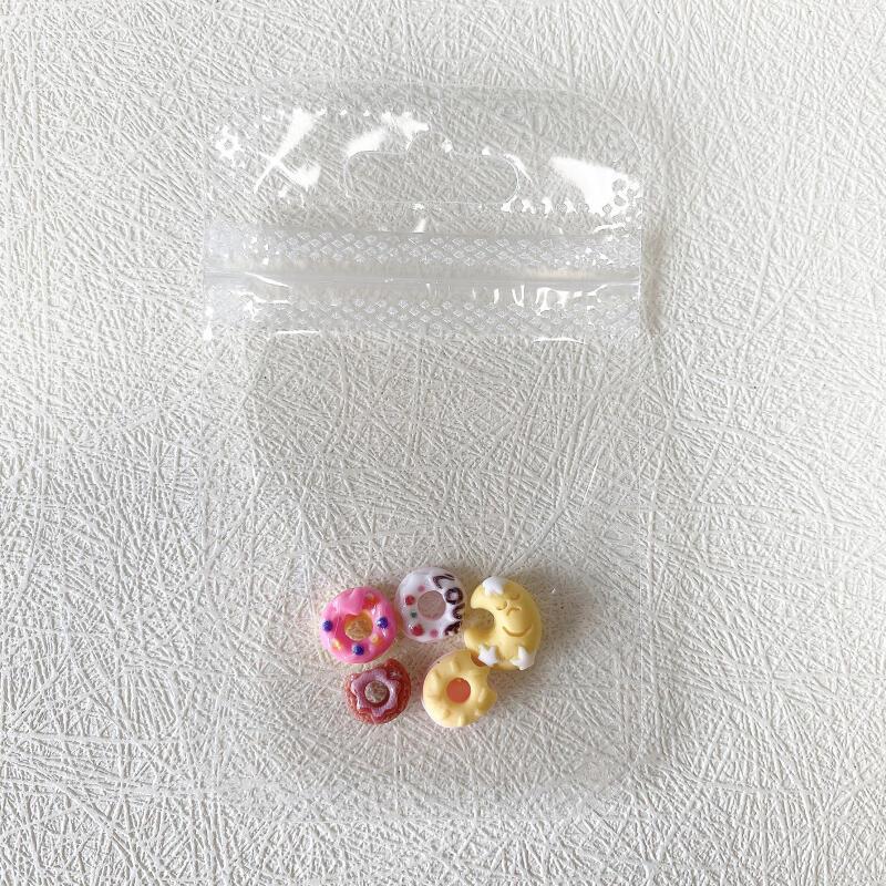 20pcs Donut Moon Nail Art Charms Resin Nail Art Accessories DIY Nail Salons