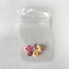20pcs Donut Moon Nail Art Charms Resin Nail Art Accessories DIY Nail Salons