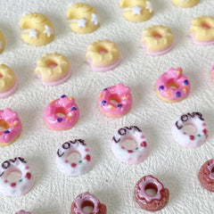 20pcs Donut Moon Nail Art Charms Resin Nail Art Accessories DIY Nail Salons