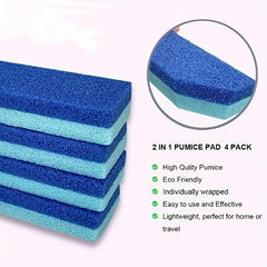 4 Pcs Foot Exfoliator File Scrubber Pumice Stone Sponge Tool For Hard Skin