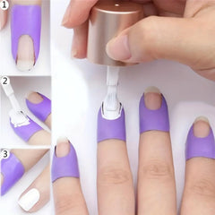 10pcs Nail Polish Protector Spill Proof Stickers Peel Off Nail Guards for DIY