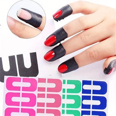 10pcs Nail Polish Protector Spill Proof Stickers Peel Off Nail Guards for DIY