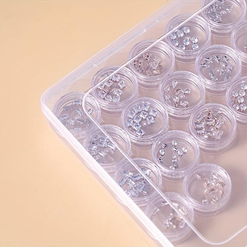 Press On Nail Storage Box Dustproof Clear Empty Press On Nail Packing Box