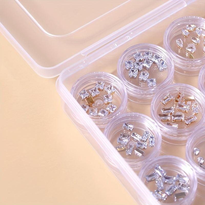 Press On Nail Storage Box Dustproof Clear Empty Press On Nail Packing Box