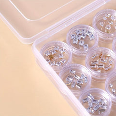 Press On Nail Storage Box Dustproof Clear Empty Press On Nail Packing Box