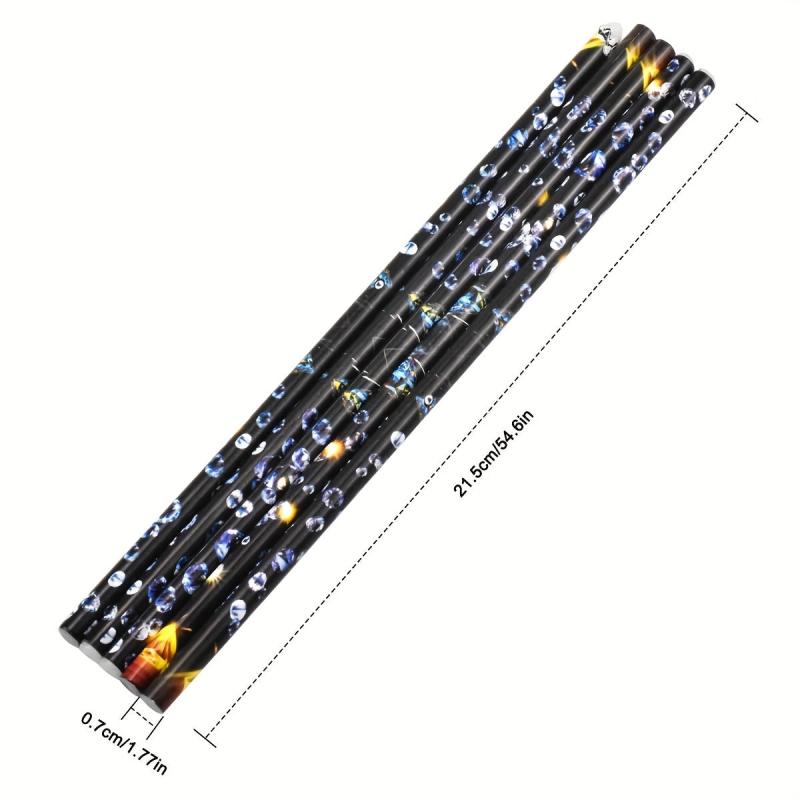 5Pcs Nail Art Pens Kit Nail Art Rhinestone Picker Soft Wax Pencil Wax Pen