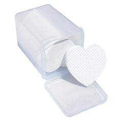 200 Pcs Heart Shaped Lint Nail Wipes Glue Wipes For Eyelash Extension