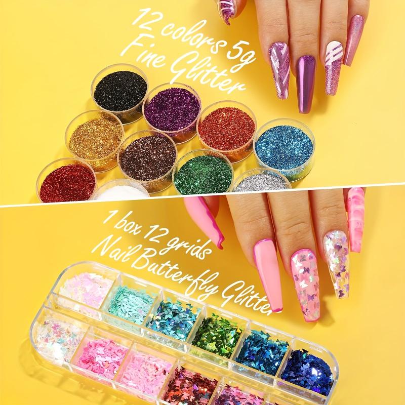 Nail Art Kit with Accessories for DIY Decor