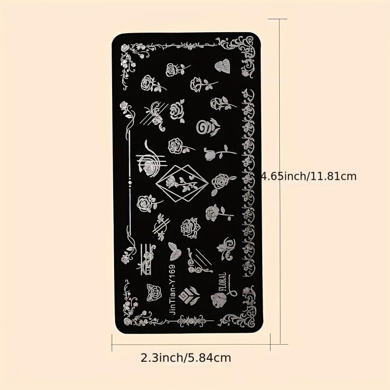 1 pc Leaves & Animals Nail Stamping Plate Set of 12 Templates