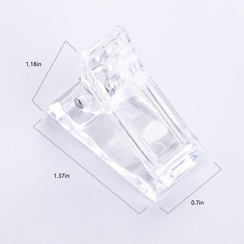 Clear Nail Tips Clip for Quick Building Gel Nail Forms Nail Molds Beginners