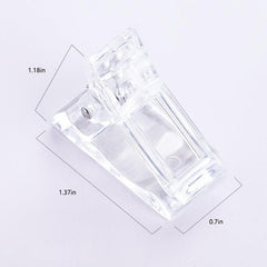 Clear Nail Tips Clip for Quick Building Gel Nail Forms Nail Molds Beginners