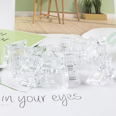 Clear Nail Tips Clip for Quick Building Gel Nail Forms Nail Molds Beginners