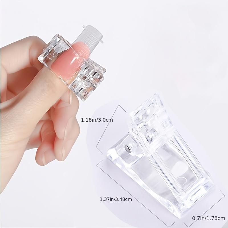 Clear Nail Tips Clip for Quick Building Gel Nail Forms Nail Molds Beginners