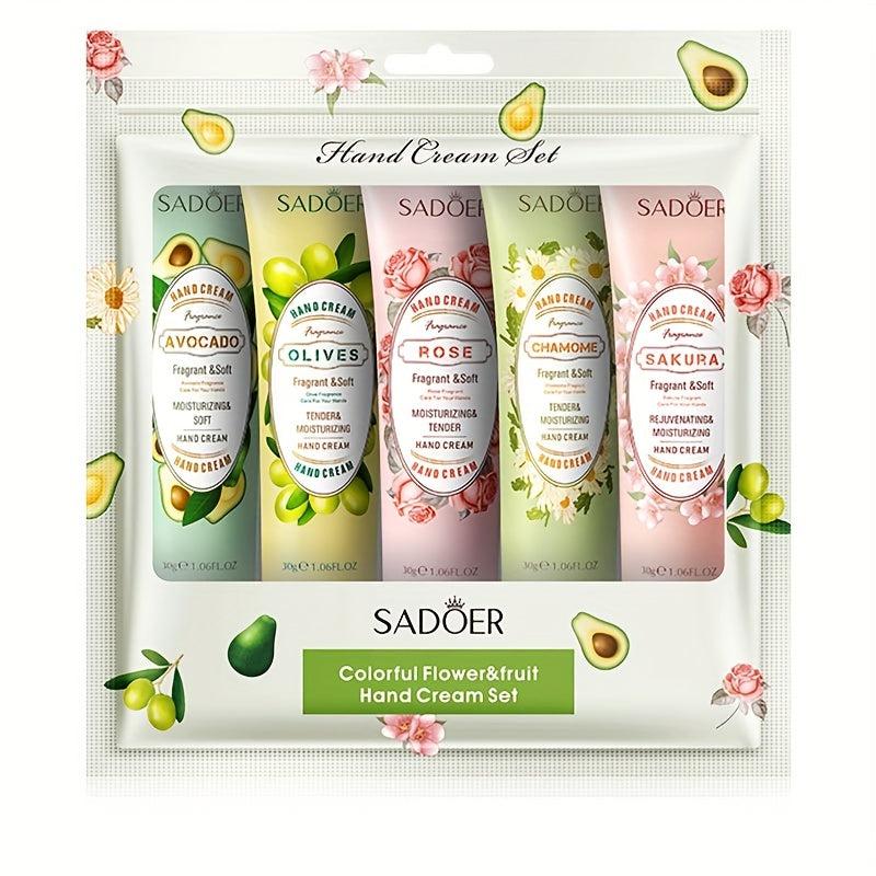 Flower & Fruit Hand Cream Set Mini Lotion Travel Size