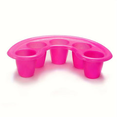 2PCS Rose Red Hand Soap Bowl Disinfection Five Hole Soak Hand Bowl