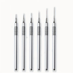 6Pcs Nail Art Brush Striping Thin Long Lines Dotting Drawing Pen