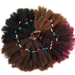 Afro Kinky Curly Bulk Hair Extensions 10 Strands
