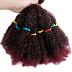 Afro Kinky Curly Bulk Hair Extensions 10 Strands