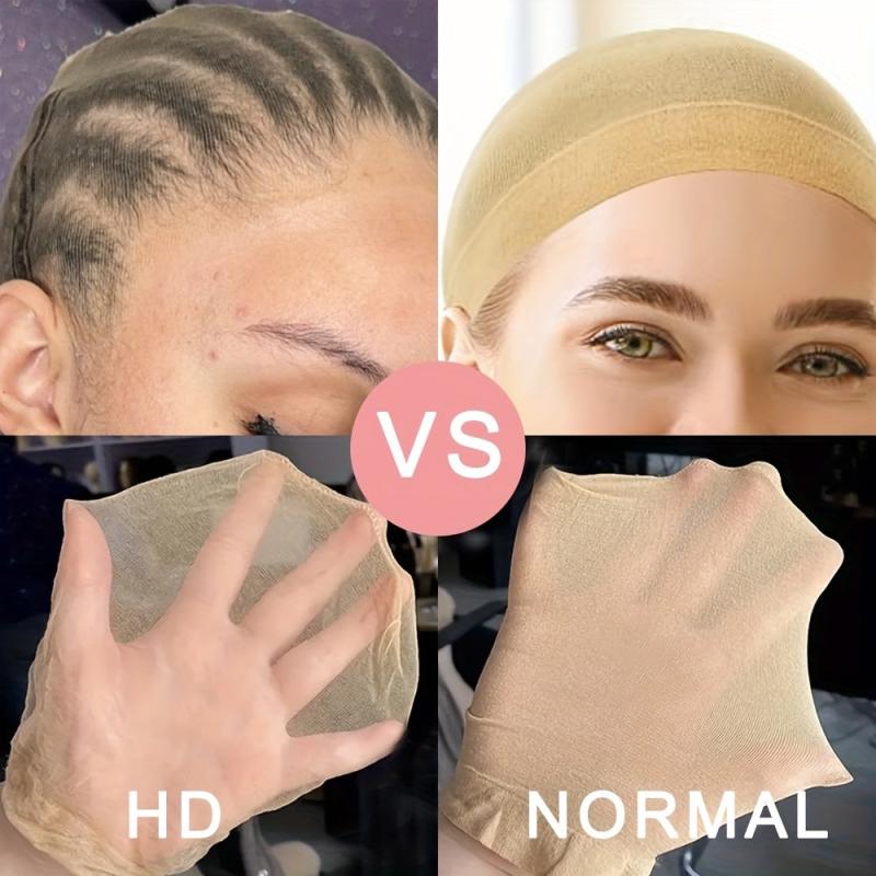 Breathable HD Wig Cap 2pcs pack Elastic and Invisible