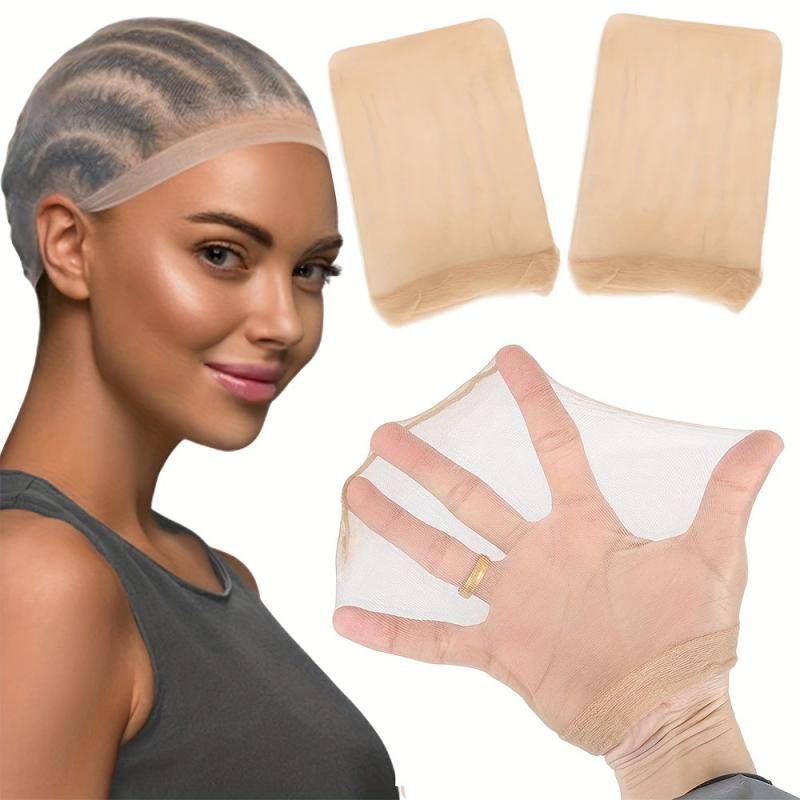 Breathable HD Wig Cap 2pcs pack Elastic and Invisible