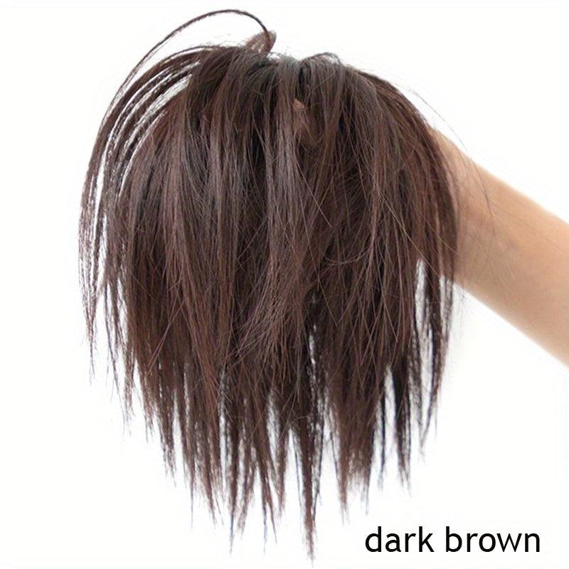 Chignon Messy Fluffy Hair Bun Elastic Band Hair Pieces