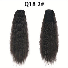 Long Curly Drawstring Ponytail For Women Synthetic Hair Extension