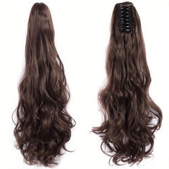 55 88 Cm Claw Clip Wavy Ponytail Extension Synthetic Fiber Hair Piece