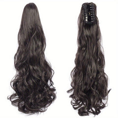 55 88 Cm Claw Clip Wavy Ponytail Extension Synthetic Fiber Hair Piece