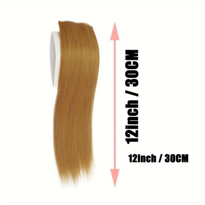 25 4cm Short Straight Synthetic Hair Extensions for Women