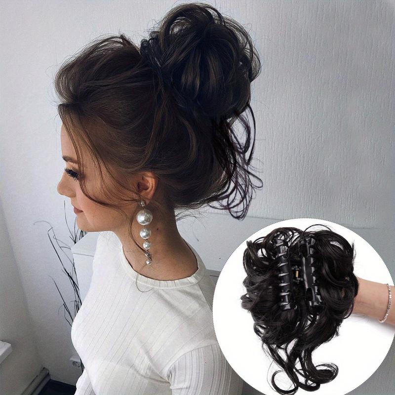 Curly Wavy Hairpieces for Women Scrunchies Extension