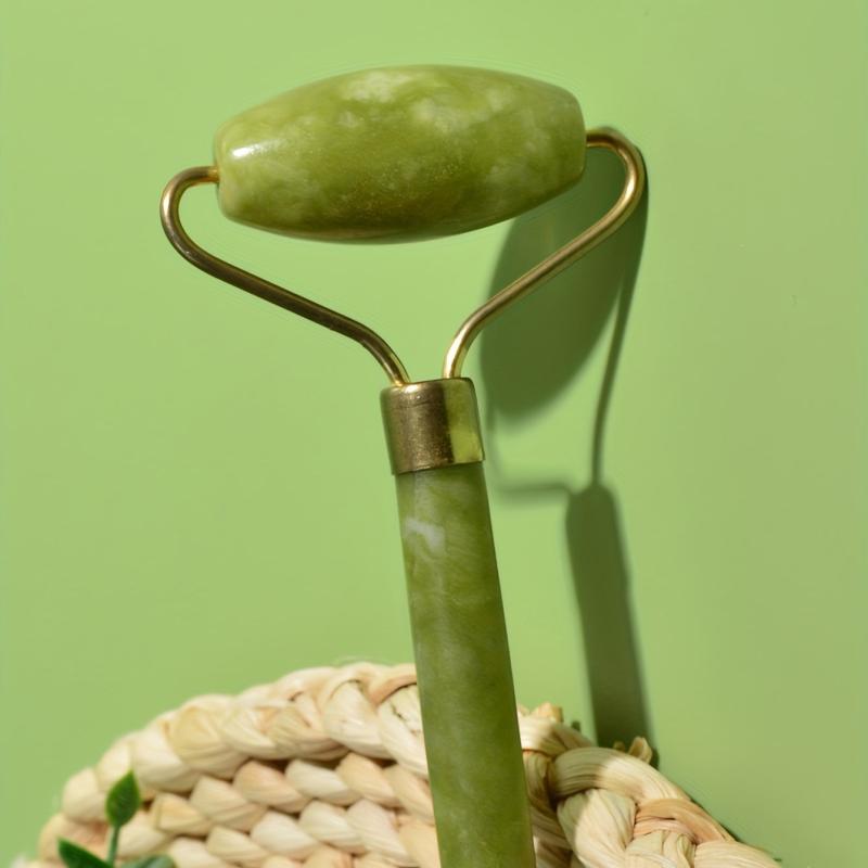 Natural Jade Roller and Gua Sha Set for Face and Body