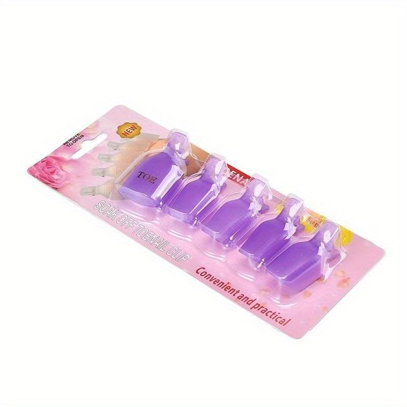 5 Pcs Gel Polish Remover Clips Uv Gel Soak Off Cap
