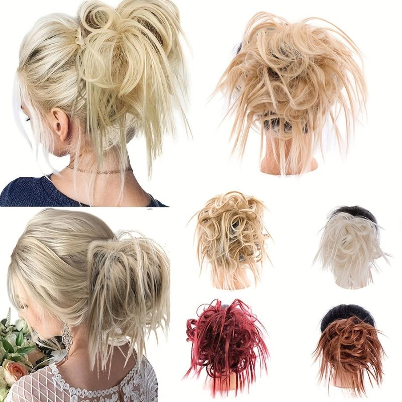 16cm Synthetic Messy Hair Bun Chignon Hair Extension for Women