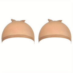 Light Brown Stocking Wig Caps - Stretchy Nylon - One Size Fits Most