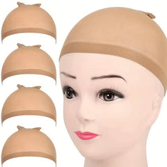Light Brown Stocking Wig Caps - Stretchy Nylon - One Size Fits Most