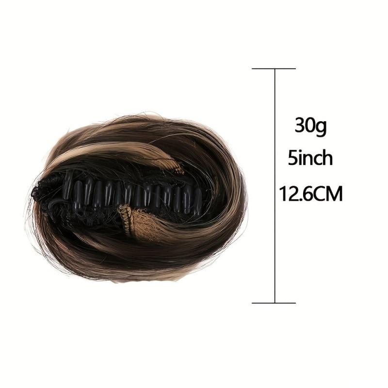 Fluffy Donut Hair Bun Clip In Updo Hairpieces for Women