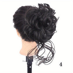 Synthetic Curly Chignon Ombre Claw Hair Messy Buns Updo