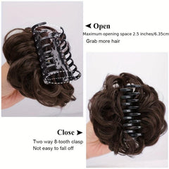 Synthetic Curly Chignon Ombre Claw Hair Messy Buns Updo
