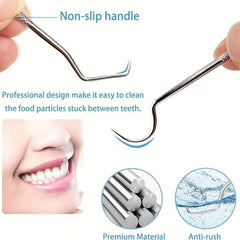 Stainless Steel Toothpicks Pocket Set with Keychain Holder