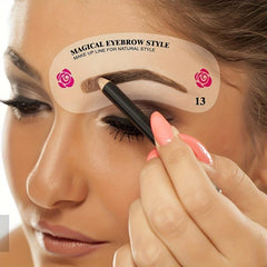 24 Eyebrow Shaping Stencils Kit DIY Tools Templates For Eyebrows