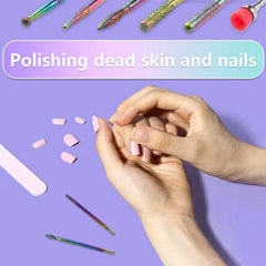 10Pcs Tungsten Carbide Ceramic Sanding Head Set for Nails Manicure Pedicure