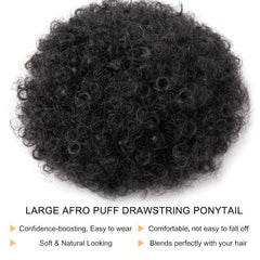 Kinky Drawstring Ponytail Extension Afro Puff