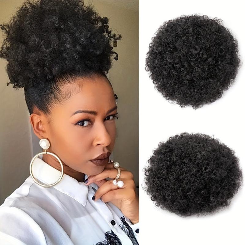 Kinky Drawstring Ponytail Extension Afro Puff