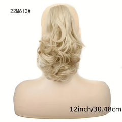 Curly Wavy Ponytail Extensions Claw Clip In Synthetic Hair Pieces For Women