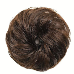 Messy Donut Hair Buns Tousled Updo Chignon With Elastic Hair Rope