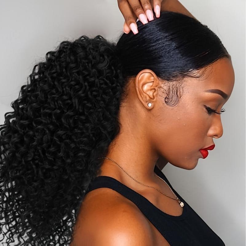 Afro Kinky Curly Ponytail Extension Drawstring Ponytail Extension For Women