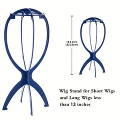Portable Folding Wig Stand for Display and Storage