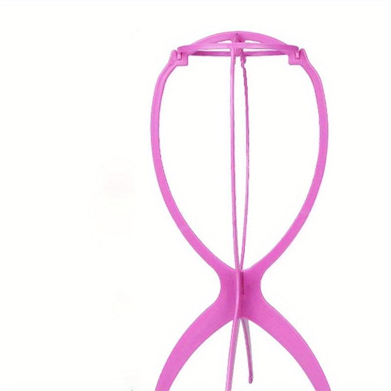Portable Folding Wig Stand for Display and Storage